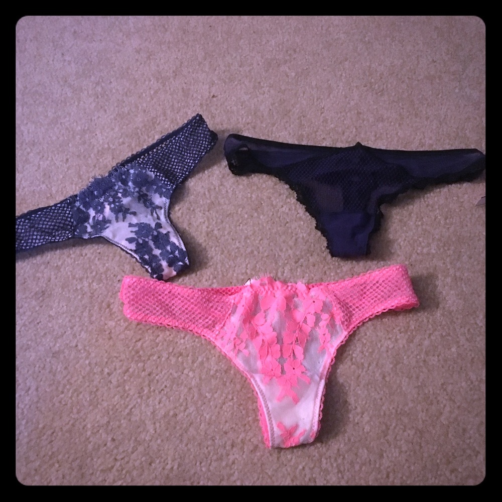 Victoria’s Secret lacy thong panty bundle